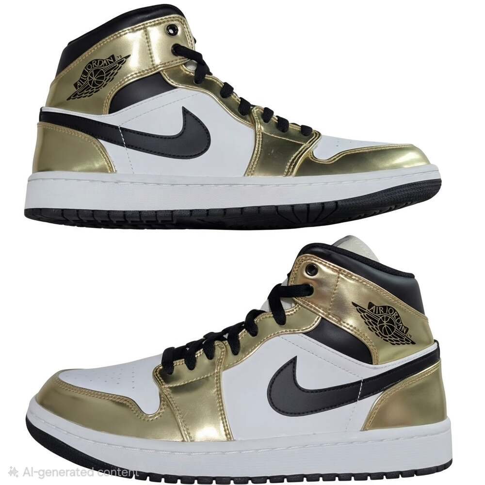 The Iconic Air Jordan 1 'Metallic Gold' Sneakers.

*$461 regular price at walmar